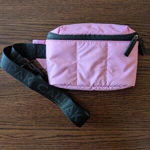 Calpak mini luka belt bag in bubblegum